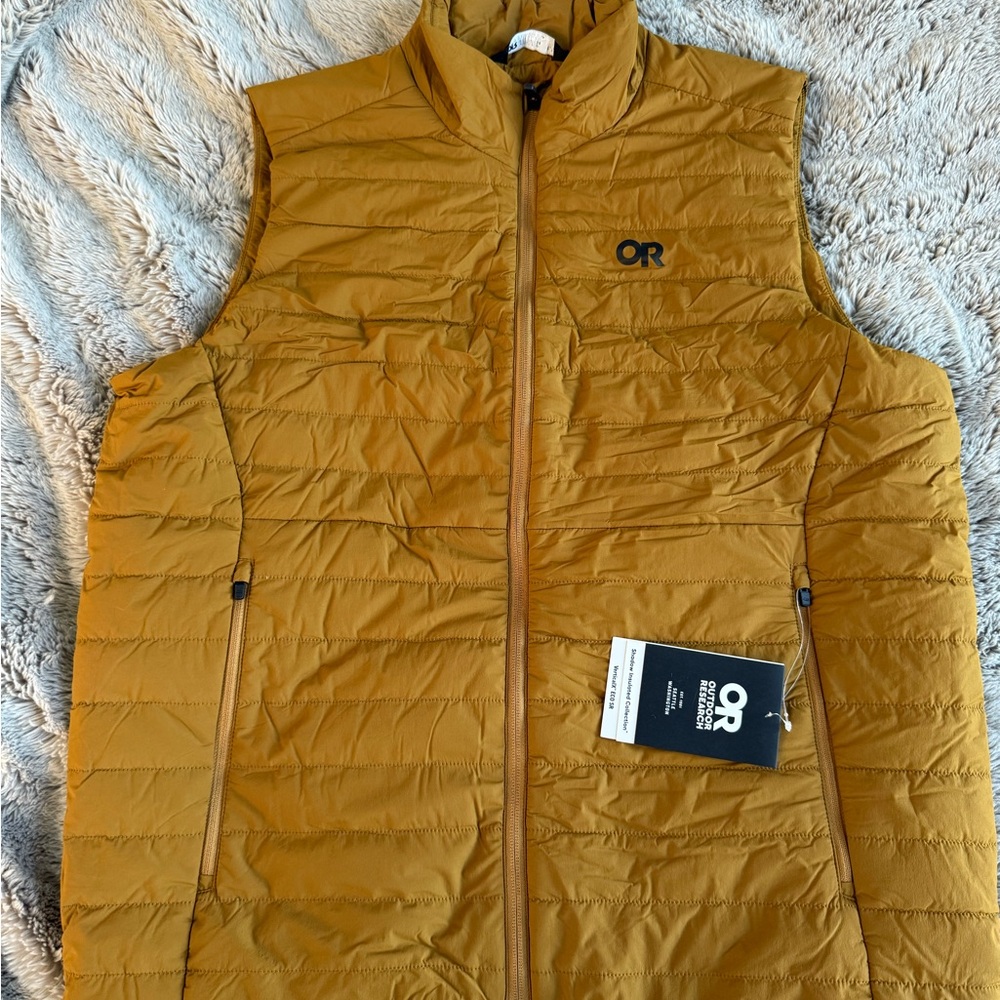 Outdoor Research Tan Quilted Vest for Layering